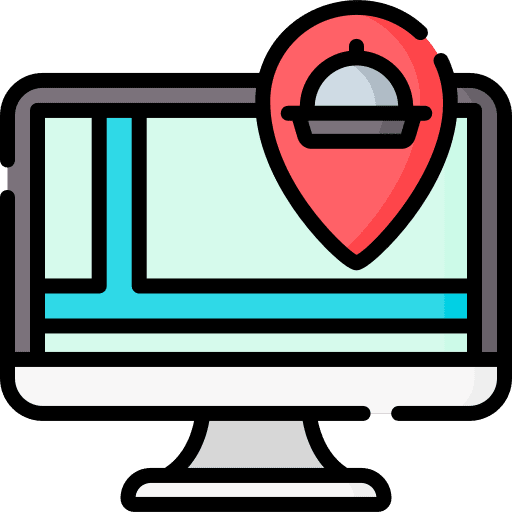 Tracking cloche food delivery tracking icon Tracking cloche food delivery tracking icon