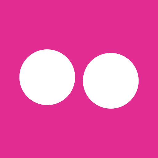 Flickr social network logotype logos icon