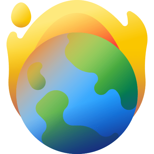 Earth climate change global warming planet earth icon