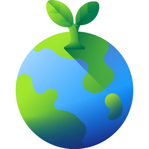 Planting growth flower earth day icon