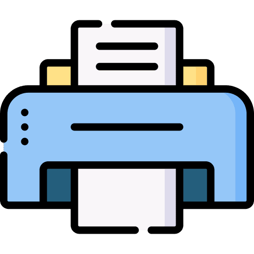 Printer technology print paper icon Printer technology print paper icon