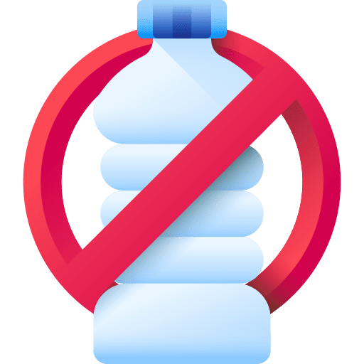 No plastic bottles no plastic forbidden ecology and environment icon No plastic bottles no plastic forbidden ecology and environment icon