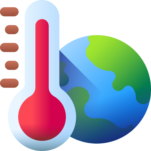 Temperature climate change heat planet icon Temperature climate change heat planet icon