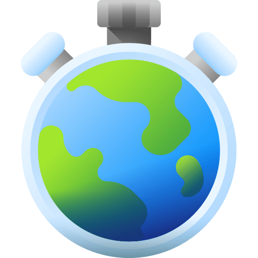 Chronometer stopwatch ecology world icon Chronometer stopwatch ecology world icon