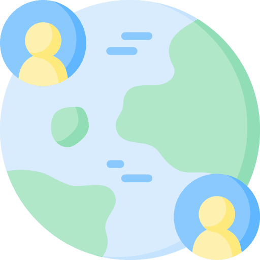 Network globe global communications icon