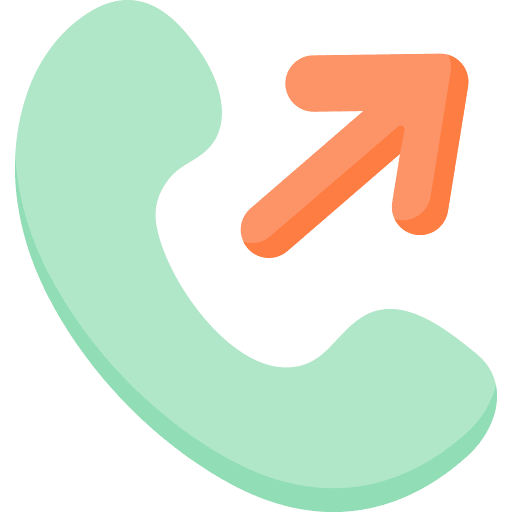 Outgoing call phone call outgoing call telephone icon