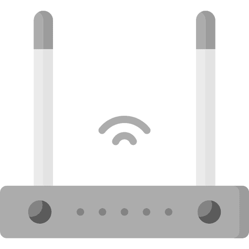 Router internet of things smart wifi icon Router internet of things smart wifi icon