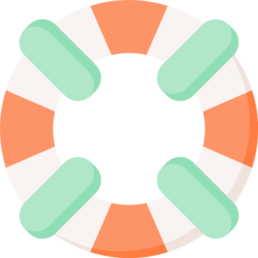 Help security lifeguard floating icon Help security lifeguard floating icon