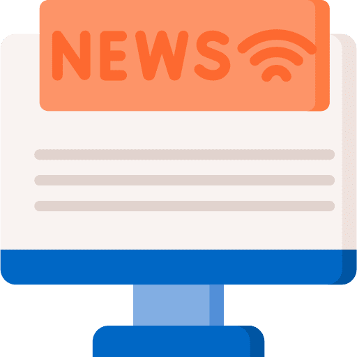 News screen computer press icon News screen computer press icon