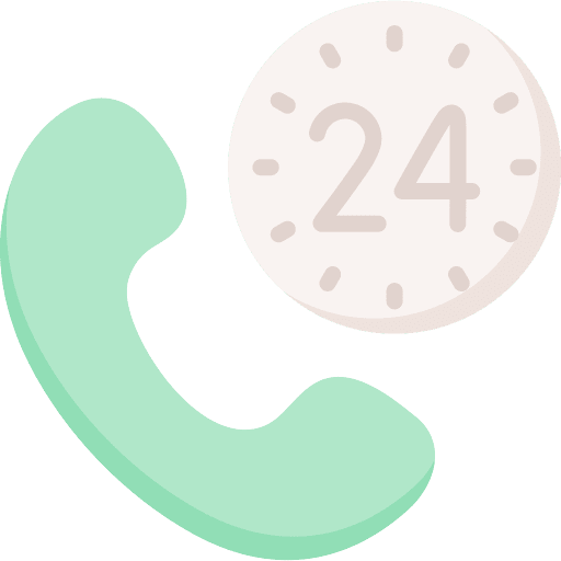 Phone call 24 hours support phone customer service icon Phone call 24 hours support phone customer service icon
