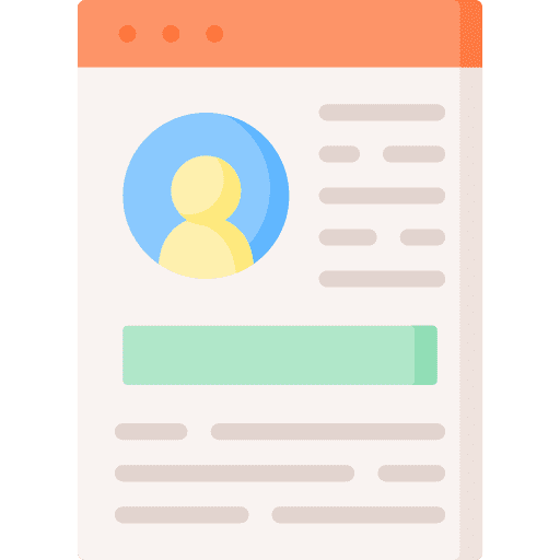 Profile personal information profile identification icon Profile personal information profile identification icon