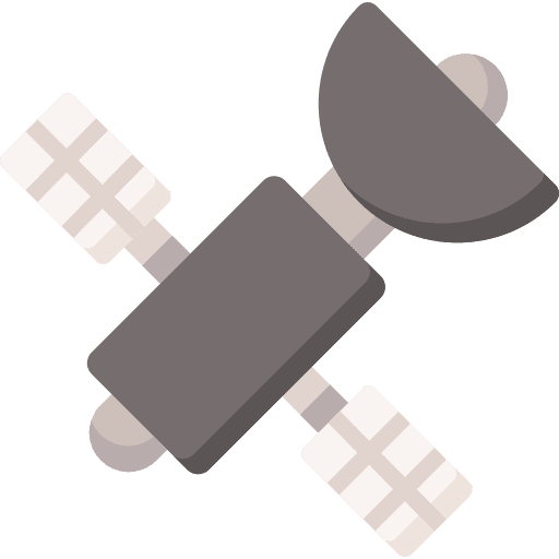 Satellite connection communications technology icon Satellite connection communications technology icon