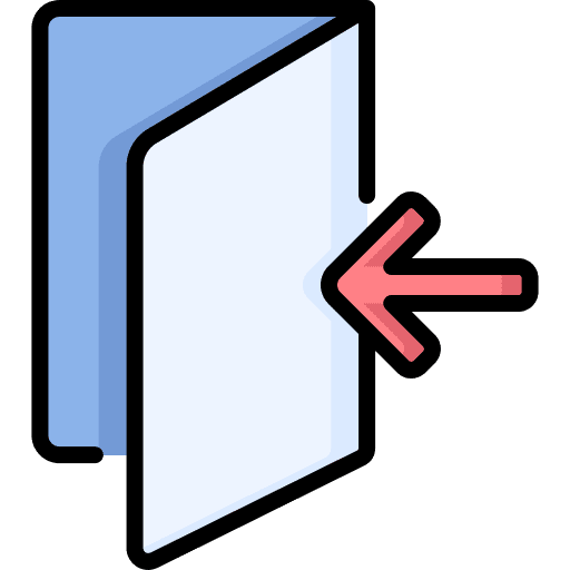 Origami left art fold icon