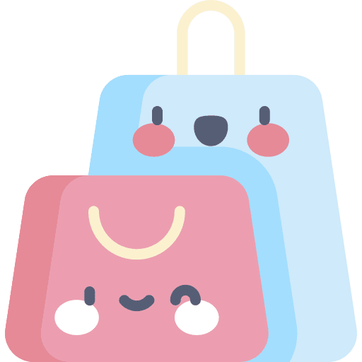 Shopping bag paper shop commerce and shopping icon