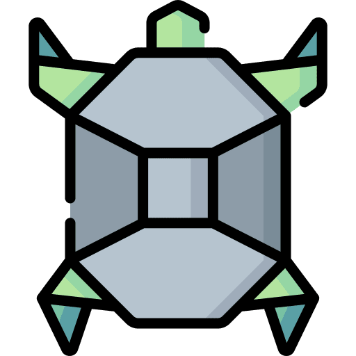 Turtle turtle origami art icon Turtle turtle origami art icon