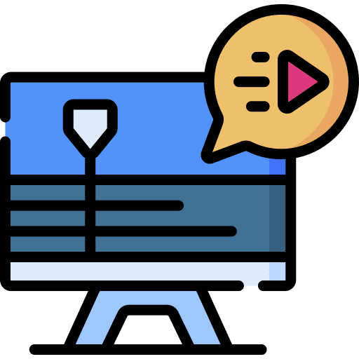Motion graphic computer edit tools communication icon