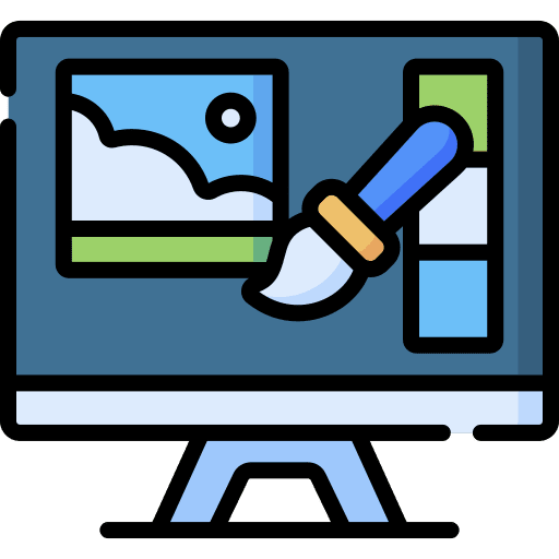 Photo editing computer software editor icon