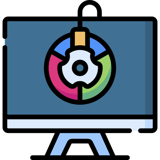 Calibration computer calibration setting icon Calibration computer calibration setting icon