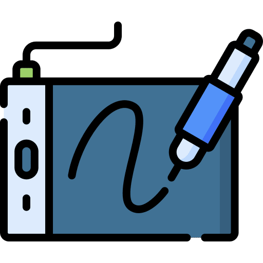 Drawing tablet device drawing tablet art icon Drawing tablet device drawing tablet art icon