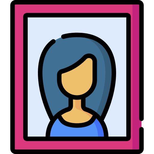 Portrait picture photo portrait icon Portrait picture photo portrait icon