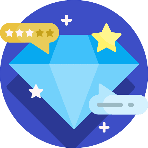 Premium rate star marketing icon