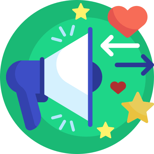 Feedback communication loudspeaker like icon Feedback communication loudspeaker like icon
