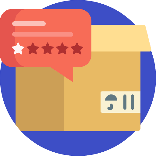 Negative review customer satisfaction comment package icon Negative review customer satisfaction comment package icon