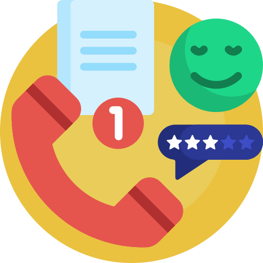Phone call review customer review satisfaction icon Phone call review customer review satisfaction icon