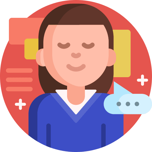 Customer woman caucasian brown hair icon Customer woman caucasian brown hair icon