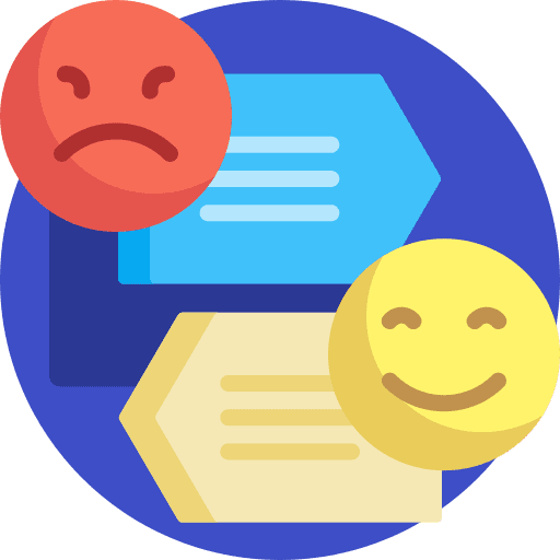 Sad smileys testimonial customer satisfaction icon Sad smileys testimonial customer satisfaction icon