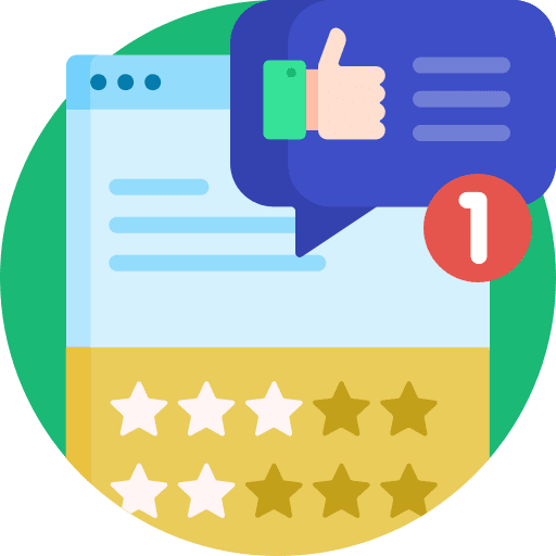 Social media review feedback thumbs up icon Social media review feedback thumbs up icon