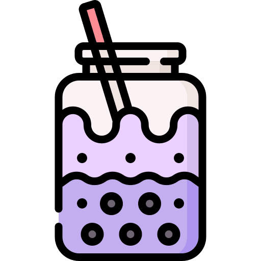 Bubble tea beverage bubble tea straw icon Bubble tea beverage bubble tea straw icon