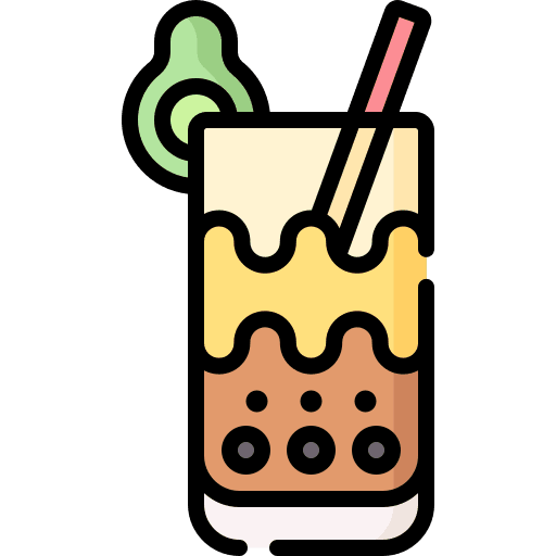 Bubble tea glass boba bubble tea icon Bubble tea glass boba bubble tea icon
