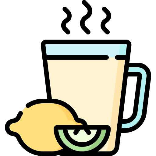 Lemon tea beverage glass food and restaurant icon Lemon tea beverage glass food and restaurant icon