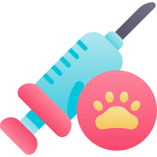 Vaccine pawprint syringe paw icon Vaccine pawprint syringe paw icon