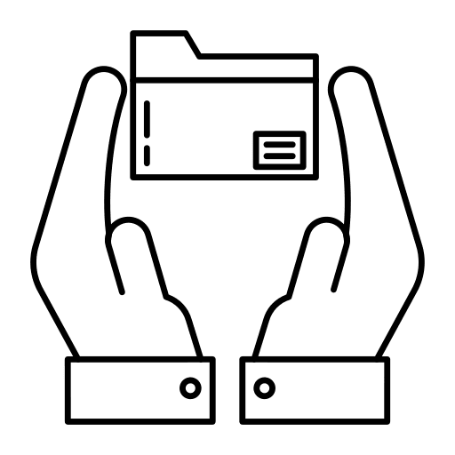 Folder folder files and folders hand icon