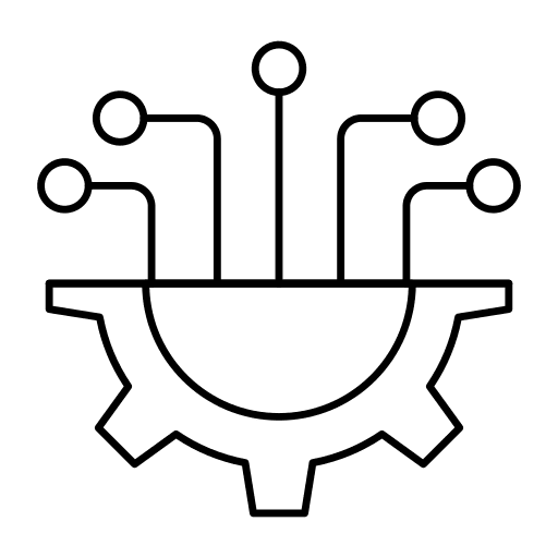 Setting gear data integration network icon
