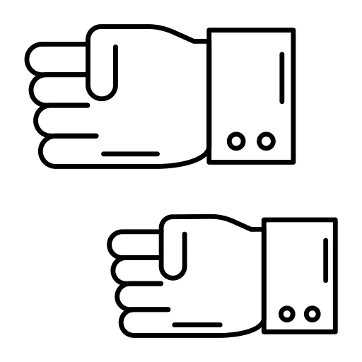 Closed fist closed fist punch finger icon