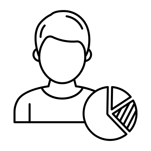 Pie chart analysis management pie chart icon