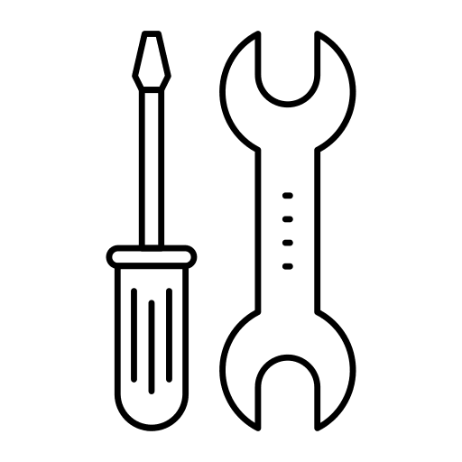 Wrench repair wrench screwdriver icon