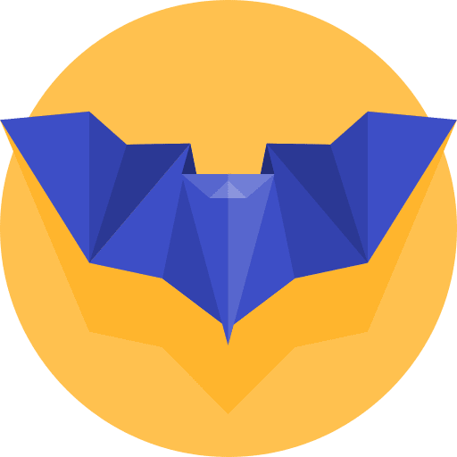 Bat art and design bat paper icon Bat art and design bat paper icon