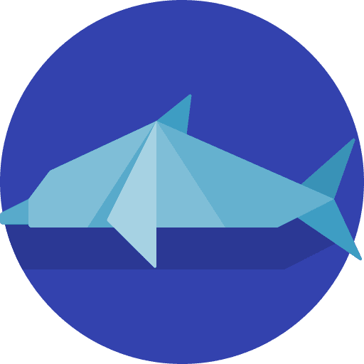 Dolphin art and design dolphin paper icon