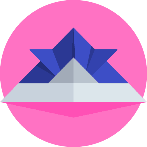 Hat paper origami hat icon Hat paper origami hat icon