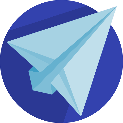 Plane craft fold communications icon