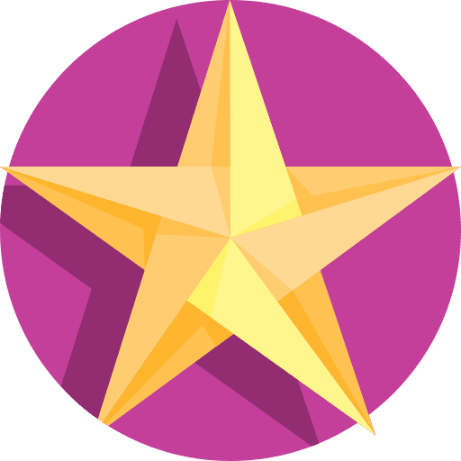 Star art and design star fold icon