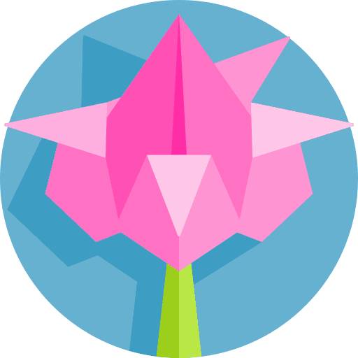 Tulip origami fold flower icon Tulip origami fold flower icon