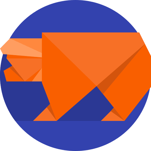 Bear art fold art and design icon Bear art fold art and design icon