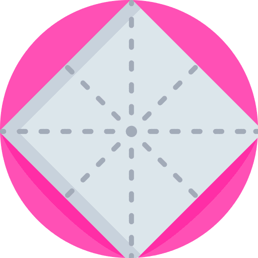 Origami line art divide icon Origami line art divide icon