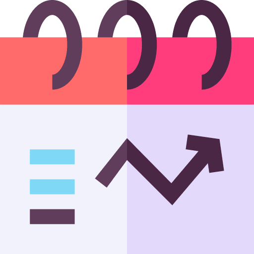 Calendar chart data analytics website icon Calendar chart data analytics website icon