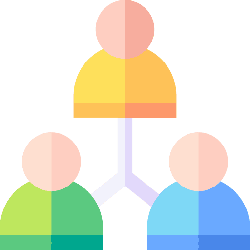Manager hierarchical structure group people icon Manager hierarchical structure group people icon